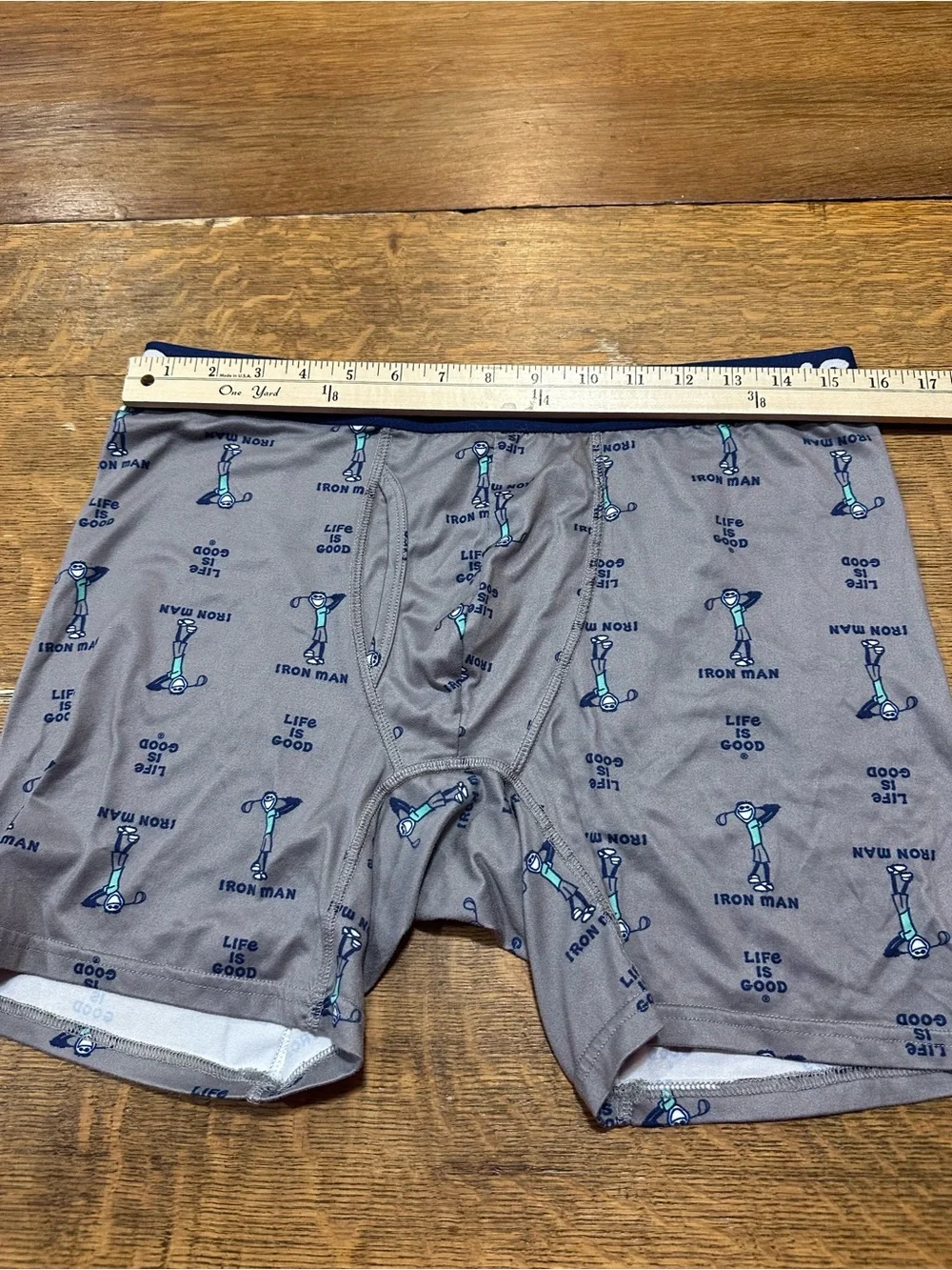 Life Is Good Men’s sz xl Boxer Briefs with Navy Waistband